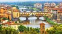 Landscapes cityscapes italy florence rivers wallpaper