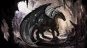 Paintings caves dragons fantasy art artwork wallpaper