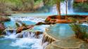 Turquoise creek canyonlands national park natural beauty wallpaper