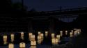 Water night bridges rivers wallpaper