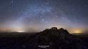 Landscapes stars panorama milky way skyscapes skies wallpaper