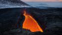 Mountains landscapes snow volcanoes lava russia magma wallpaper