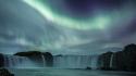 Nature aurora iceland waterfalls wallpaper