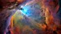 Outer space stars nebulae orion galaxy nebula wallpaper