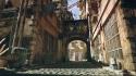 Streets urban bows alley townscape render wallpaper