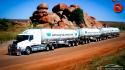 Trucks volvo road train australia wallpaper