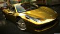 Cars gold ferrari 458 italia wallpaper