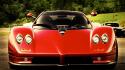 Cars pagani red front view sport wallpaper