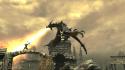 Castles dragons fight fantasy art battles digital wallpaper