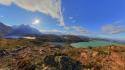 Chile mountains landscapes nature lakes patagonia four tundra wallpaper