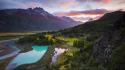 Emerald light blue patagonia skies castillo reserve wallpaper