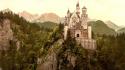 Forests germany ancient medieval rivers neuschwanstein keep wallpaper