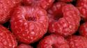 Red fruits desserts raspberries wallpaper
