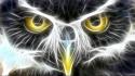 Fractalius owls artwork wallpaper