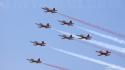 Turkish air force contrails jet wallpaper