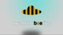 Abstract minimalistic text bees i want to believe wallpaper