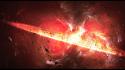 Big bang explosions outer space wallpaper