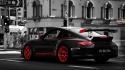 Cars grayscale cities porsche 911 gt3 rs taillights wallpaper