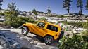 Jeep wrangler yellow cars wallpaper