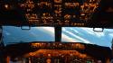 Boeing 737 aircraft aviation cockpit view wallpaper