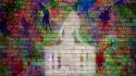 Bricks colors digital art graffiti wallpaper