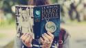 Harry potter books and the deathly hallows wallpaper