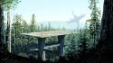 Movies futuristic forests science fiction artwork endor wallpaper