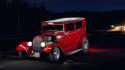 Red cars hot rod ford wallpaper