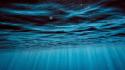 Blue sea shine underwater wallpaper