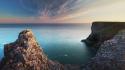 Cliffs wales united kingdom hdr photography sea wallpaper