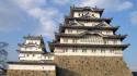 Himeji-jo castle japan the keep towers architecture castles wallpaper