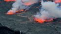 Landscapes volcanoes lava smoke wallpaper