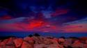 Red sky sunset wallpaper
