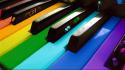 Colors music piano wallpaper