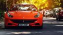 Ferrari ff automobile cars orange wallpaper