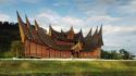 Indonesia house temples wallpaper