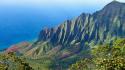 Landscapes nature coast hills hawaii tropical usa sea wallpaper