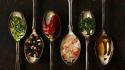 Spoons food art wallpaper