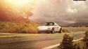 Clouds cars turn roads classic singer 911 wallpaper