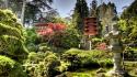 Japan nature trees garden temples shrines japanese wallpaper