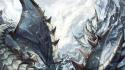 Monster hunter artwork dragons fantasy art fight wallpaper