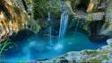 National park lagoon cavern triglav natural beauty wallpaper