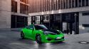 Porsche cars green wallpaper