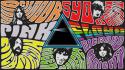 Psychedelic dark side rock collage musicians band wallpaper