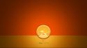 Africa backgrounds digital art minimalistic orange wallpaper