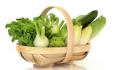 Baskets lettuce vegetables wallpaper