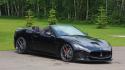 Black cars maserati grancabrio cabrio mc novitec tridente wallpaper