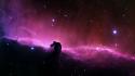 Earth horsehead nebula outer space stars wallpaper