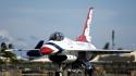 F-16 fighting falcon thunderbirds (squadron) aircraft wars wallpaper