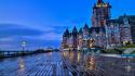 Lights buildings canada quebec cities chateau frontenac wallpaper
